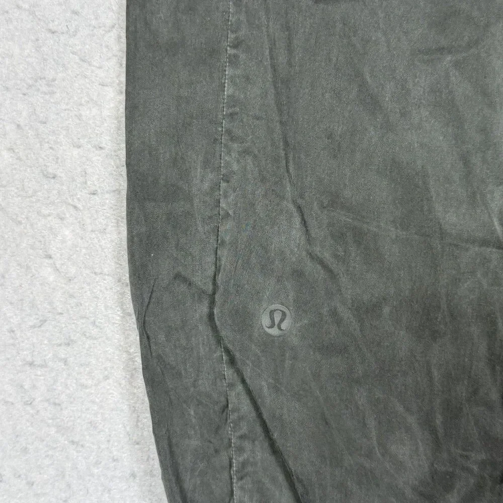 Lululemon Ready Set Cargo Pant Women’s Size 4 Green Pockets Drawstring